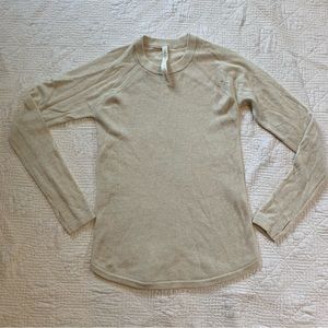 Cream lululemon sweater, 100% merino wool